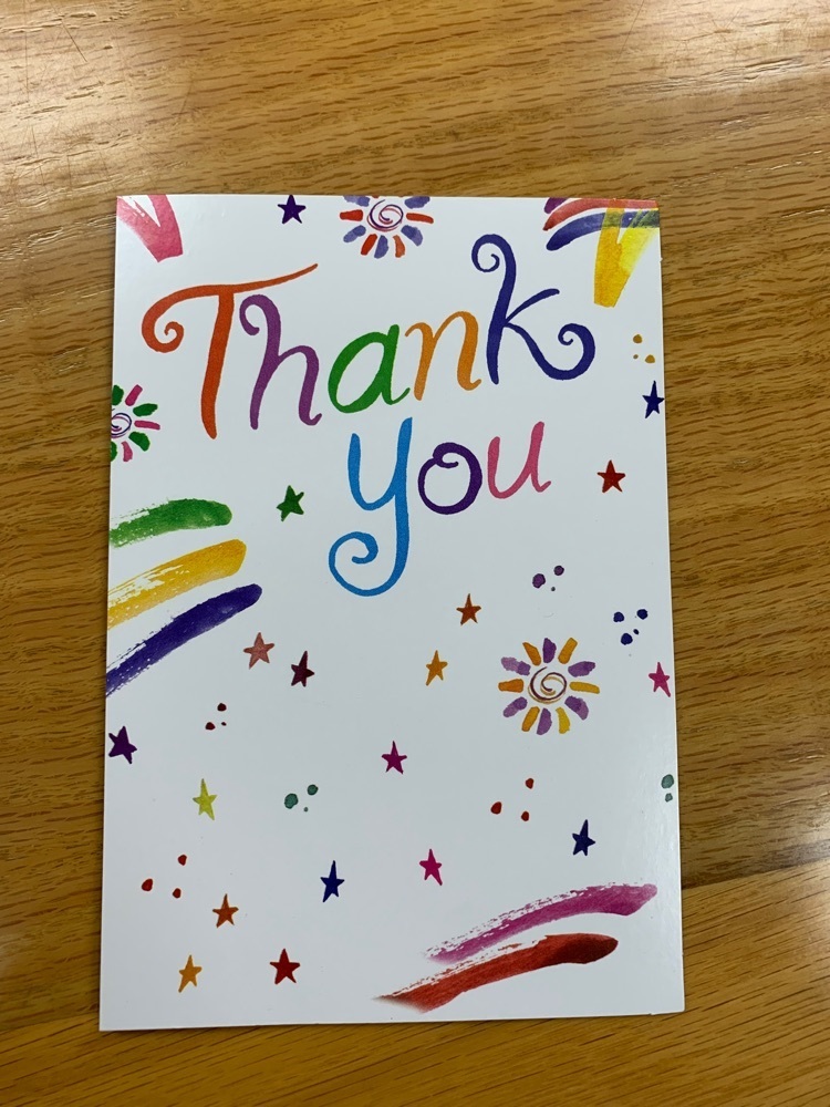 Thank you card