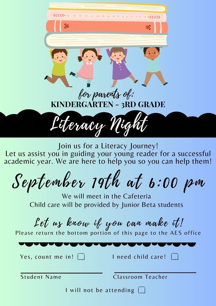 Literacy Night flier